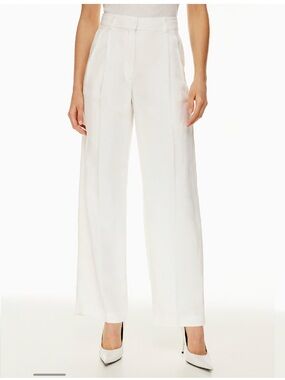 NWOT Aritzia Babaton Pleated Linen Pant